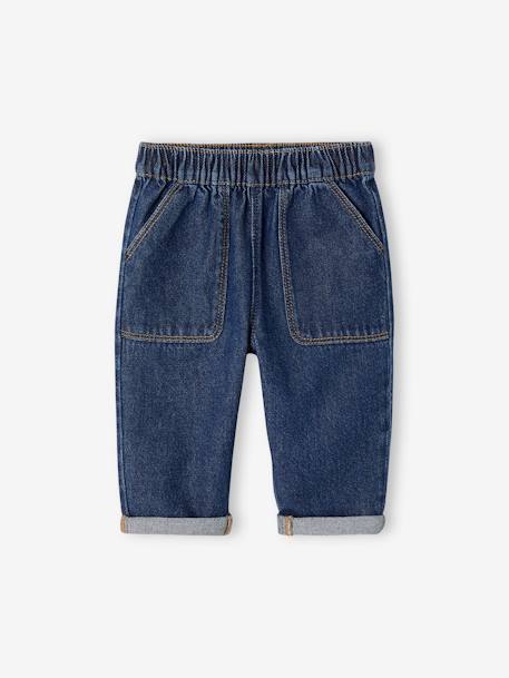 Jeans com cós elástico, para bebé ganga brut+stone 