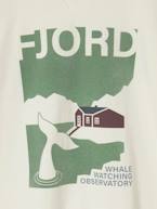 Camisola com motivo Fjord, de mangas compridas, para menino cru 