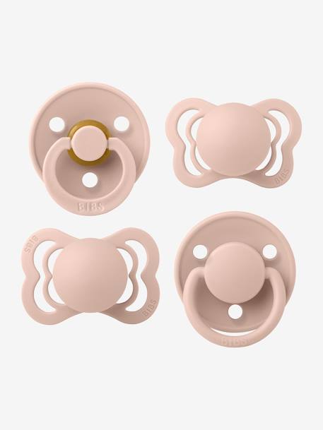 Pack de 4 chupetas Try It - BIBS bege+rosa-blush 