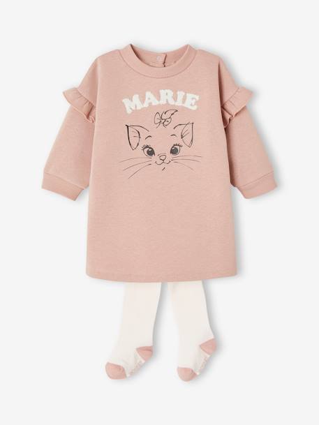 Conjunto de bebé vestido + collants, Marie dos Aristogatos da Disney® lilás suave 