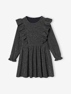 Menina 2-14 anos-Vestido em jersey cintilante