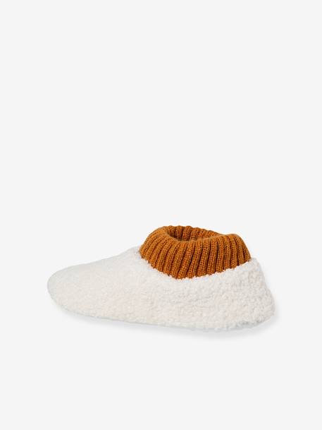 Pantufas em sherpa, para menina cru 