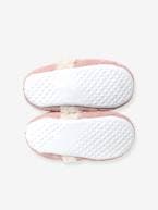 Pantufas com forro em pelo, para menina rosa 