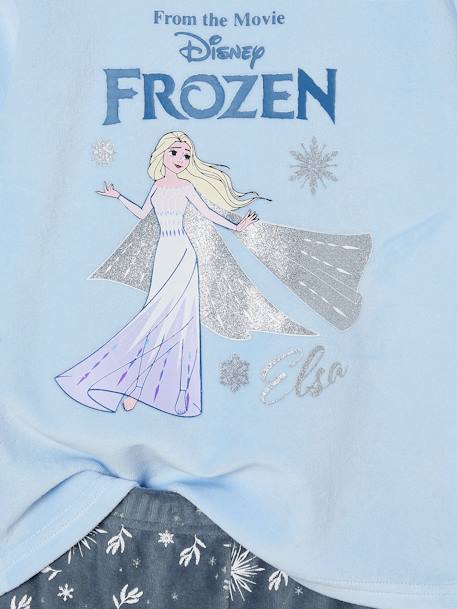 Pijama em veludo Frozen da Disney®, para menina azul-acinzentado 