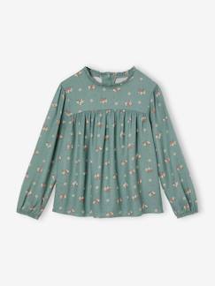 Blusa às flores, para menina