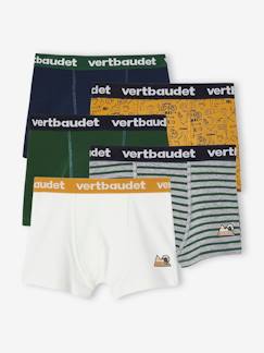 Lotes e Packs-Lote de 5 boxers stretch, para menino