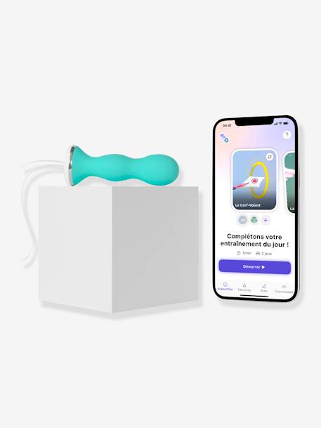 Exercitador de reforço perineal conectado, PEREFIT verde 