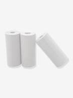 Pack de 3 rolos de papel térmico autocolante preto & branco, da HOPPSTAR preto 