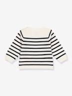 Camisola em tricot, da PETIT BATEAU riscas azuis 