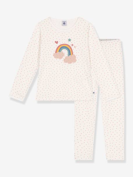 Pijama da Petit Bateau branco estampado 