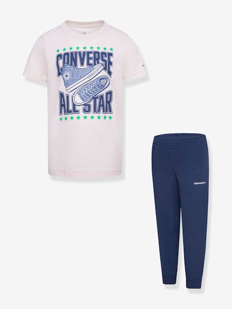 Conjunto t-shirt e calças de desporto, para criança, da CONVERSE marinho 