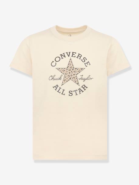 T-shirt para criança, Leopard Chuck Taylor da CONVERSE bege 