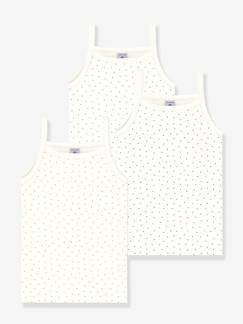 Menina 2-14 anos-T-shirts-Lote de 3 pares de meias em tricot, para bebé, da Petit Bateau