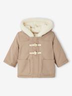 Parka com capuz, estilo canadiana, para bebé cappuccino 