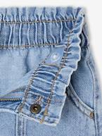 Jeans largos estilo carpinteiro, para menina azul claro+azul medio 