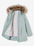 Parka 3 em 1 com capuz, para menina marinho+VERDE ESCURO LISO+verde-acinzentado+VIOLETA MEDIO LISO 