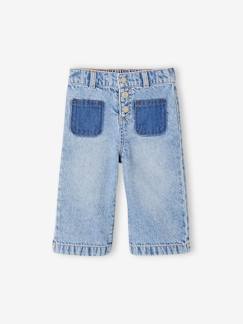 Denim-Jeans largos, para bebé menina