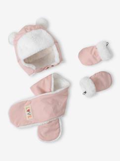 Bebé 0-36 meses-Conjuntos-Conjunto gorro + cachecol + luvas, para bebé