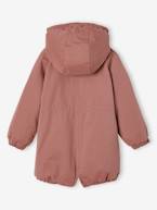 Parka com capuz, forro em imitação pelo, para menina caqui+pau-rosa+preto+rosa-velho+verde 