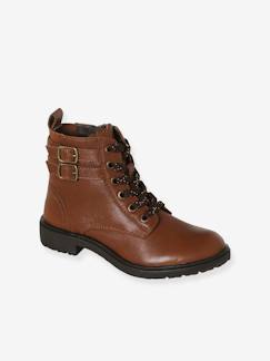 Calçado-Calçado menina (23-38)-Botins-Botas Gavroche, em pele, para menina