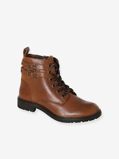 Calçado-Calçado menina (23-38)-Botins-Botas Gavroche, em pele, para menina