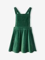 Conjunto vestido em bombazina e camisola, para menina rosa+verde 