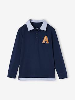 Menino 2-14 anos-T-shirts, polos-Polos-Polo às riscas efeito 2 em 1, para menino