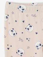 Lote de 2 camisas de dormir Panda + leggings para menina rosa-pálido 