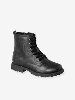 Calçado-Calçado menina (23-38)-Botins-Botas envernizadas, com atacadores e fecho, para menina