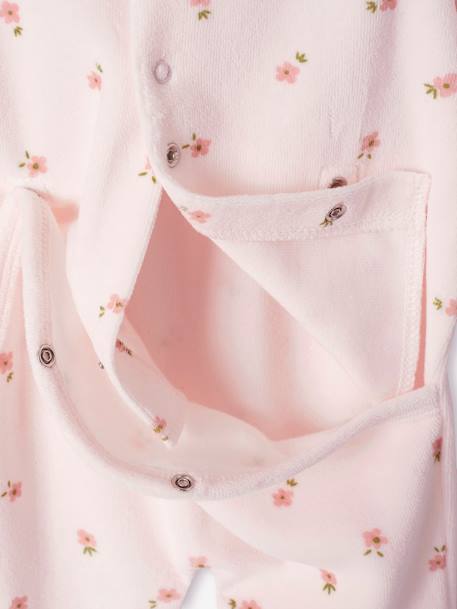 Lote de 2 pijamas Bambi da Disney®, em veludo, para bebé rosa 