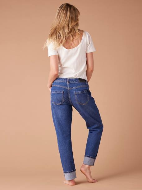 Jeans slim para grávida, ENVIE DE FRAISE ganga brut+ganga cinzenta 