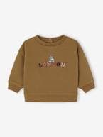 Sweat-shirt London, para bebé menino azeitona 