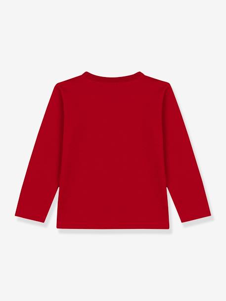 Camisola de mangas compridas, para criança, em algodão, da Petit Bateau vermelho 