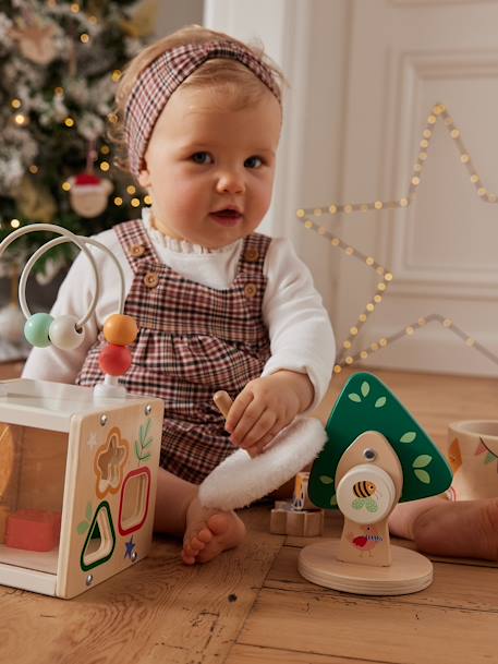 Conjunto de 3 brinquedos educativos e sensoriais, em madeira FSC® madeira 