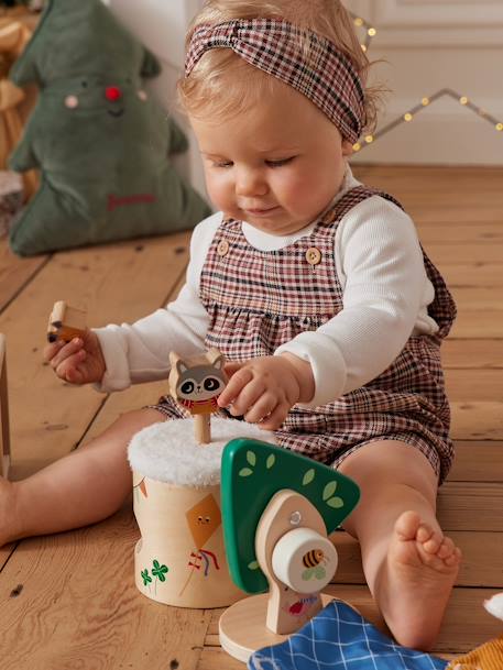 Conjunto de 3 brinquedos educativos e sensoriais, em madeira FSC® madeira 