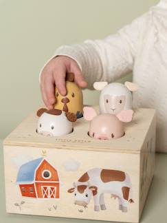 Brinquedos-Primeira idade-Brinquedo pop-up em madeira- Little Farm, da LITTLE DUTCH