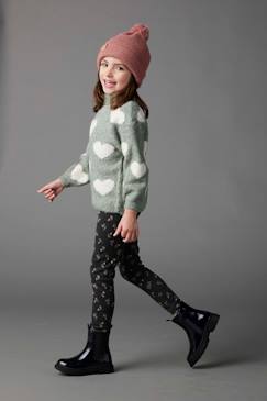 Menina 2-14 anos-Leggings -Leggings com forro em malha polar, para menina