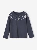 Camisola de Natal com estrelas brilhantes, para menina antracite 