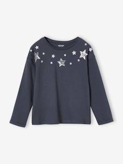 -Camisola de Natal com estrelas brilhantes, para menina