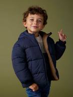 Parka com capuz reversível, para menino bronze 