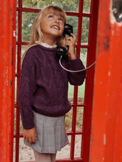 Menina 2-14 anos-Saia-calção em flanela, para menina