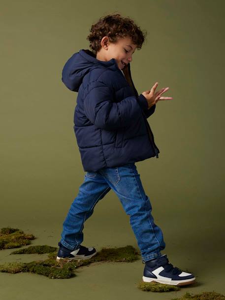 Parka com capuz reversível, para menino bronze 