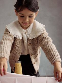 Menina 2-14 anos-Camisolas, casacos de malha, sweats-Casaco em malha