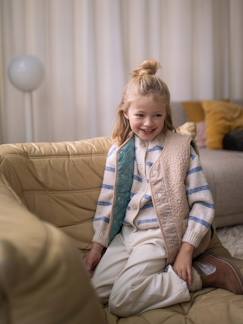 Menina 2-14 anos-Casacos, blusões-Colete em sherpa, para menina