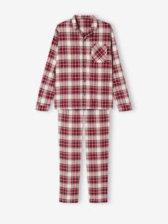 Roupa grávida-Pijamas, homewear-Pijama de Natal, em flanela, para homem, da Coleção Cápsula Família