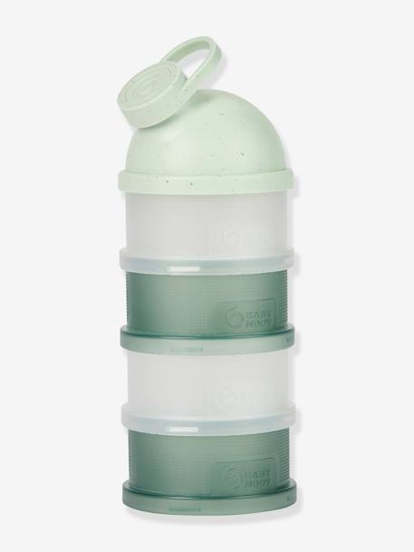 Babydose ergonómico, doseador de leite em pó, da BABYMOOV bege+verde 