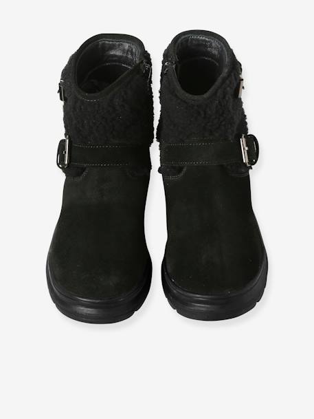 Botas com tiras, para menina preto 