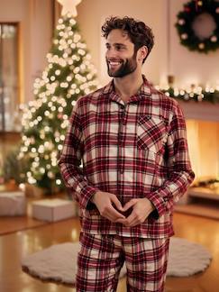 Roupa grávida-Pijamas, homewear-Pijama de Natal, em flanela, para homem, da Coleção Cápsula Família