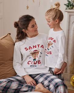 Roupa grávida-Pijama de Natal, para mulher, "Santa Club" da Coleção Cápsula Família