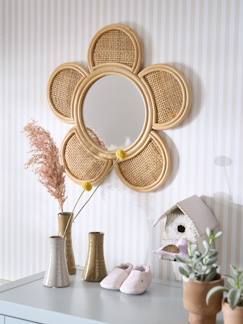 Têxtil-lar e Decoração-Decoração-Espelhos-Espelho em rattan e cana, Flor